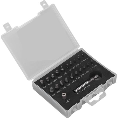 Set mit 8 HSS-Schnellstahl-Schraubenausdrehern für abgebrochene Schrauben, inklusive Schraubendreherbits und Werkzeug zum Entfernen beschädigter Schrauben. (1/5)