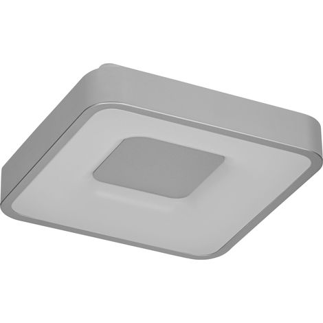 OSRAM ORBIS Piana Plafonnier LED 290mm, 16W, 3000K blanc chaud, Click-DIM, Argent, Métal, IP20