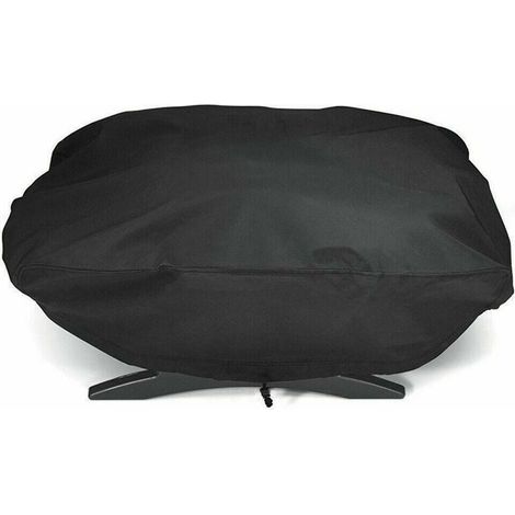 Housse de Gril Protection 210D pour Barbecue Q1200 et 1000 à gaz, Compatible avec Les modèles Q1200, Q1400, Q1000, Q100, Q120, Baby Q, Anti-UV (1/5)