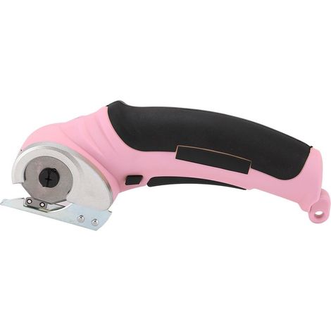 Ciseaux électriques sans fil 240RPM, coupe-tissu portable rechargeable pour tapis et éponge, rose (1/5)
