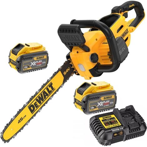Dewalt DCMCS574X2 FlexVolt Cordless Brushless Chainsaw 45cm Bar 54V 2x 9.0Ah