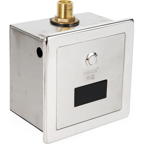 【Chauffage et ventilation】Capteur de valve de chasse d'urinoir Toilette automatique de valve d'urinoir, valve sans contact de capteur fixé au mur Applicable aux hôpitaux, écoles, centres commerciaux (1/5)