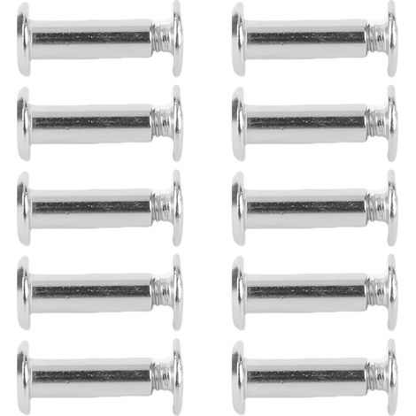 Lot de 50 rivets et vis M4 5x15x9,5 mm en acier inoxydable à tête plate ronde pour la fixation et la décoration (1/5)