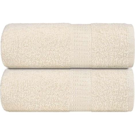 Ensemble de deux serviettes de bain couleur crème FROGN, 30x30 cm, 360 g/m² (1/5)