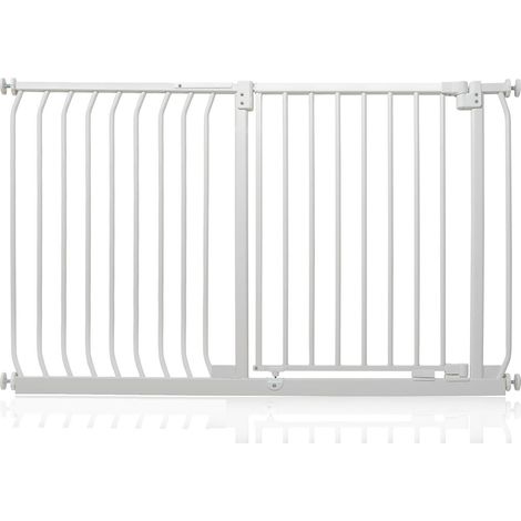 Safetots Barrière De Sécurité Elite, Barrière D'escalier À Fixation Par Pression, 134cm - 143cm, Couleur Blanc Mat