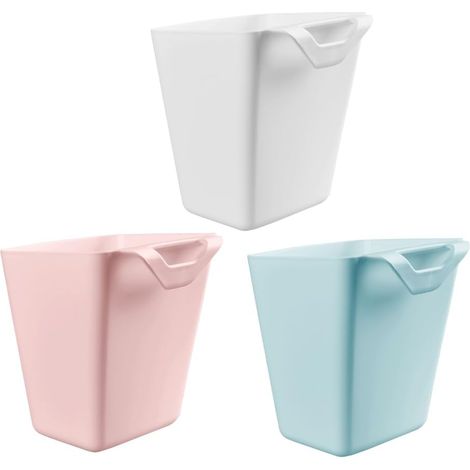 Lot De 3 Paniers Suspendus Pour Chariot Roulant Porte-Gobelets Suspendus Sans Perçage Rangement Mural Pour Cuisine Bureau Salle De Bain Ustensiles Plantes 5.12 X 4.72 X 4.33 in (1/5)