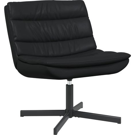 Drehstuhl Schwarz 63 x 75 x 76 cm Glänzendes PU