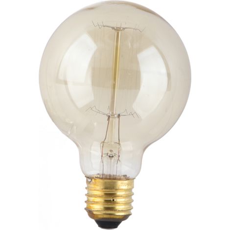 Lampadina E27 G95 Toivize Retro Tungsten 40W Dimmerabile Vintage Globe Luce Bianca Calda 2200K Decorazione d'interni (1/5)