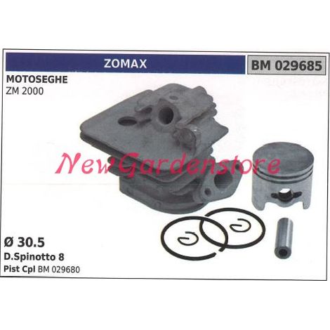 Cilindro de pistón anillos de pistón ZOMAX para motor de motosierra ZM 2000 029685