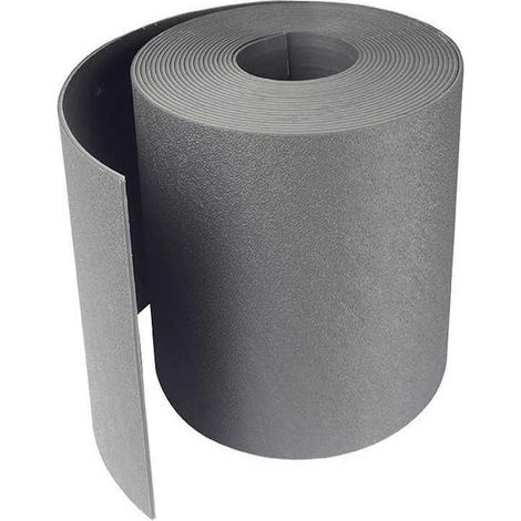 Bordillo flexible para jardín de 10 m, color gris, fabricado en polietileno reciclado, con una altura de 7,5 cm. NORTENE (1/3)