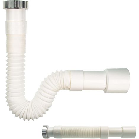tecuro flexibler Geruchsverschluss 1 1/4 Zoll auf Ø 32/40, ausziehbar 320-700 mm (1/5)