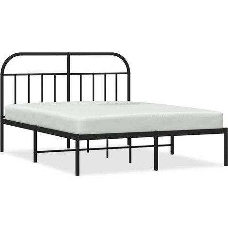 Maison Exclusive - Estructura cama sin colchón con cabecero metal