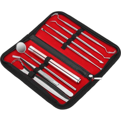 Professionelles Zahnsteinentfernungsset – 8 Instrumente für die Mundhygiene zu Hause (1/5)