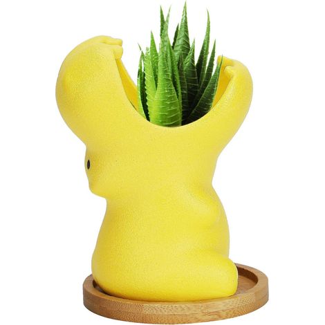 9,5 cm weiße Keramik-Blumentöpfe, Sukkulententöpfe, Mini-Nilpferd-Topf, dekorative Keramik-Blumentöpfe