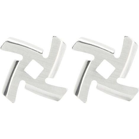 pair 2 pièces lame de hachoir à viande 304 plaque de broyage en acier inoxydable accessoire de broyeur de nourriture pour broyeur de type 5 / B, outil de cuisson de cuisine (B Type Meat Grinder)