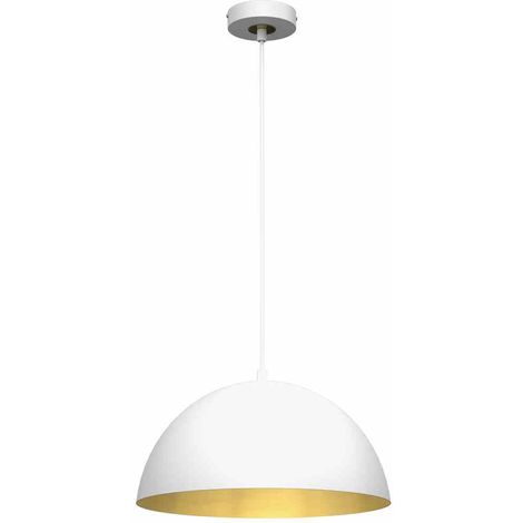 Lampada a sospensione BETA BIANCO/ORO 1xE27 35cm (1/5)