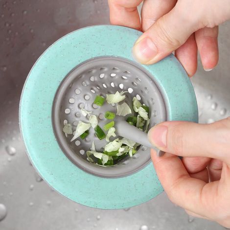 Lot de 4 filtres à cheveux en silicone pour évier de cuisine, bouchon de vidange pour baignoire et lavabo, accessoires de cuisine (1/5)