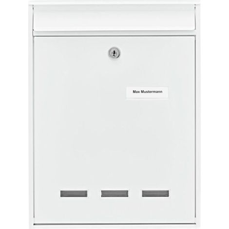 BURG-WÄCHTER Boîte aux lettres Köln 872 W H.340mm L.255mm P.85mm blanc STA DIN C4 - 872W