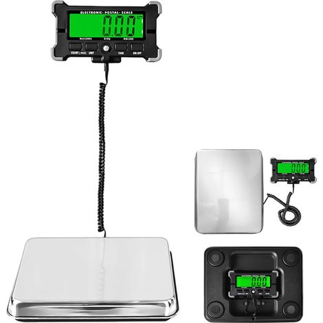Balance Colis, Balance Professionnelle, 200kg/50g Haute Précision Pese Colis Avec Fonction Hold/Tara, Balance Postale Digitale Avec Écran LCD Pour Industrielle, Bagages, Bureau, Voyage (1/5)