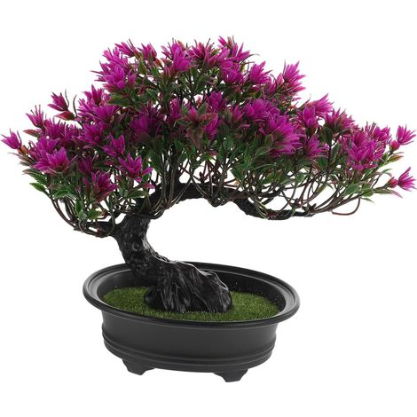Bonsaï Artificiel Pin, Plante Artificielle en Plastique, Décoration Réaliste pour Salon et Entrée, Ornement Zen D’intérieur (1/5)
