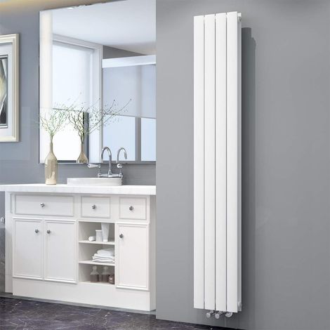 ELEGANT Design Heizkörper Flachheizkörper Weiß 1800x308mm Vertikal Doppellagig