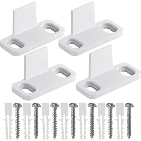 lot de 4 butée de rail pour porte coulissante, plastique (1/5)