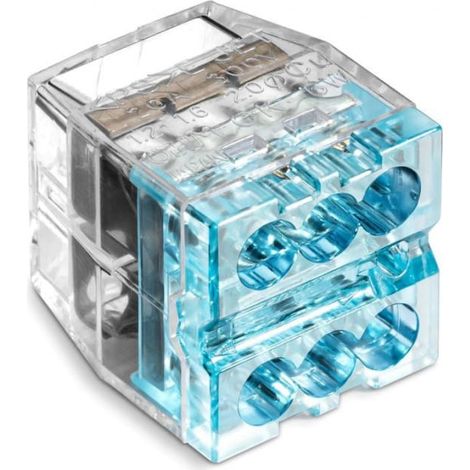Connettore rapido SCP6, ideale per il collegamento di cavi rigidi e multifilari, 6 poli, 4 mm, 24 A, 450 V, 88000003S /50 pezzi/