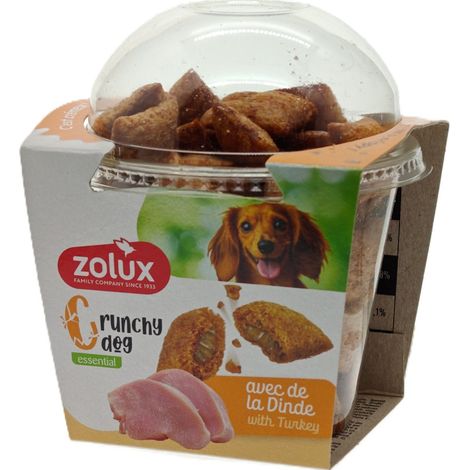 Friandises Crunchy Dog Dinde 75 g pour chien - zolux