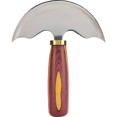 Ciseau à cuir rond en acier importé pour coupe et finition, accessoire de bricolage artisanal (1/5)