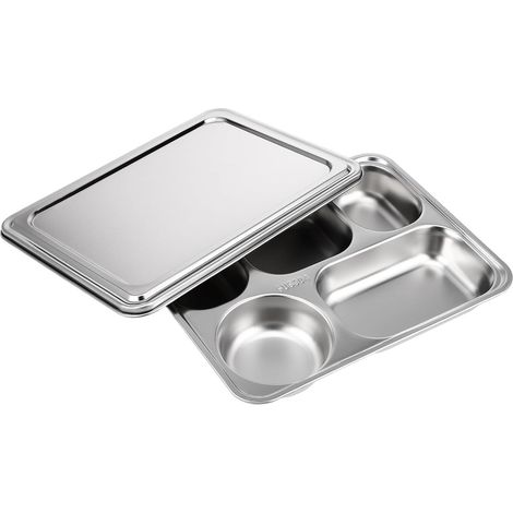 Plateau-repas compartimenté Luxshiny avec sous-grille et (1/5)