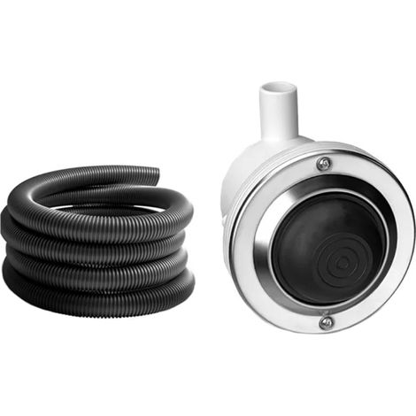 PULSANTE PNEUMATICO AD INCASSO A PEDALE CROMO   PUCCIPLAST Srl