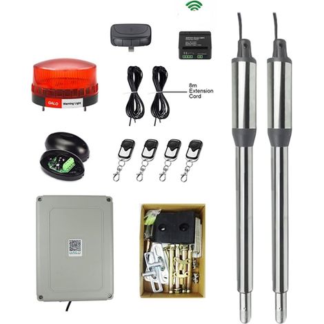 Ouvre-Porte Automatique à Double battant, ouvre-Porte électrique avec télécommande for Porte Industrielle et résidentielle(PKM C01 D) (1/5)
