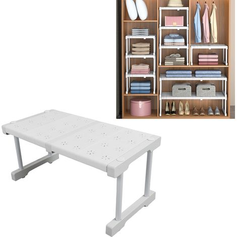 [Spannregal] Verstellbares, ausziehbares Regalsystem 24 cm x 22 cm Länge 37-48 cm Tragkraft 55 kg (11 Stück) (1/5)