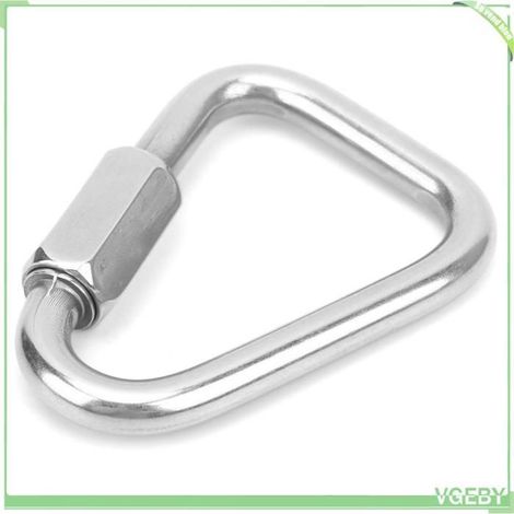 Lien rapide triangulaire - FAFEICY - 8 mm - Acier inoxydable - Brillant - Charge 770 kg (1/5)