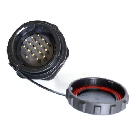 Connecteur circulaire RS PRO, Standard 17 contacts, Montage panneau, raccordement A souder ( Prix pour 1 )