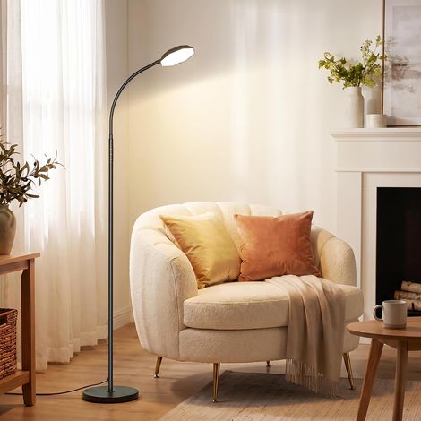 LED Floor Lamp 18W 1800LM Dimmable Reading Lamp with Remote Control for Living Room Bedroom Office (1/5)
