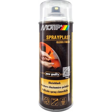Recubrimiento de caucho en aerosol, caucho incoloro antidesconchado (1/5)