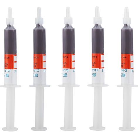 Ortviai Pâte de polissage diamantée pour matériaux précieux – 5 tubes, granulométrie W28 (400), solubilité huileuse (1/5)