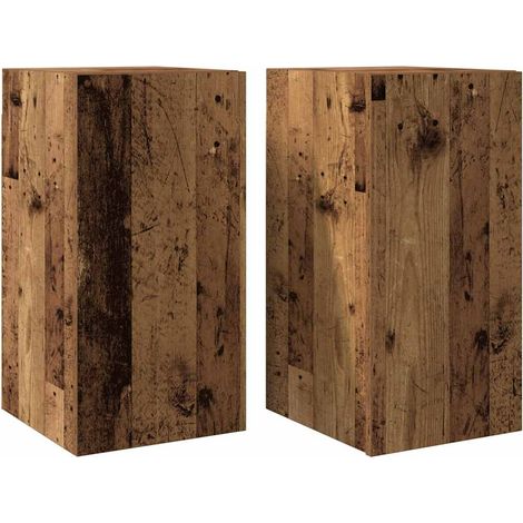 Muebles de TV 2 uds madera ingeniería envejecida 30,5x30x60 cm vidaXL (1/5)