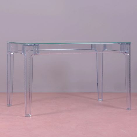 Nest Dream - Rechteckiger Glastisch - Ghost - Transparent