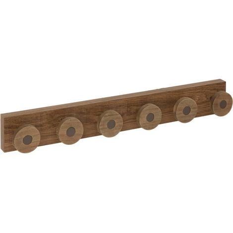 Appendiabiti in legno con 6 ganci l 58 cm - 5five