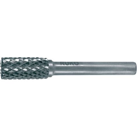 RUKO Fresa de metal duro ZYAS Ø 16 mm longitud de cabeza 25 mm vástago Ø 6 mm brillante dentado KVZ 4 con cara - 116019