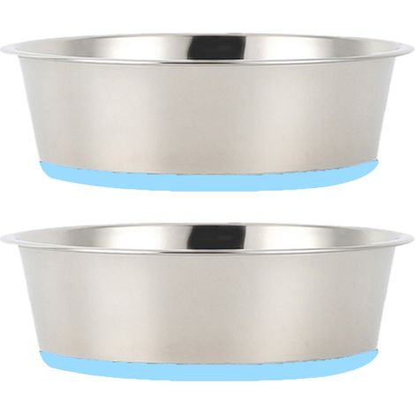 Ramasse-crottes de chien en acier inoxydable - Lot de 2, avec base antidérapante pour une utilisation pratique à la maison. (1/4)