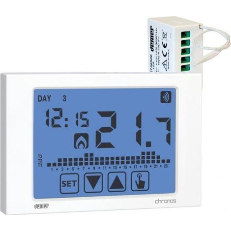 Set chronos rf white chronos chronos + attuador remoto ve486700