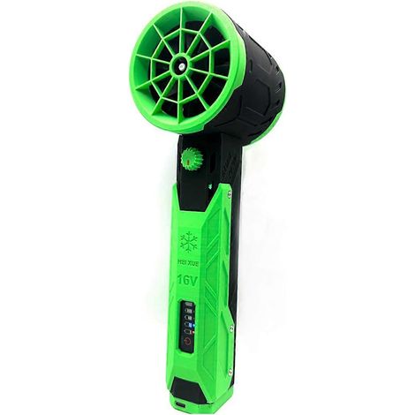 Turbo Jet Fan Autolüfter mit starkem Gebläse, 64 mm bürstenloser Motor, Schwarz-Grün