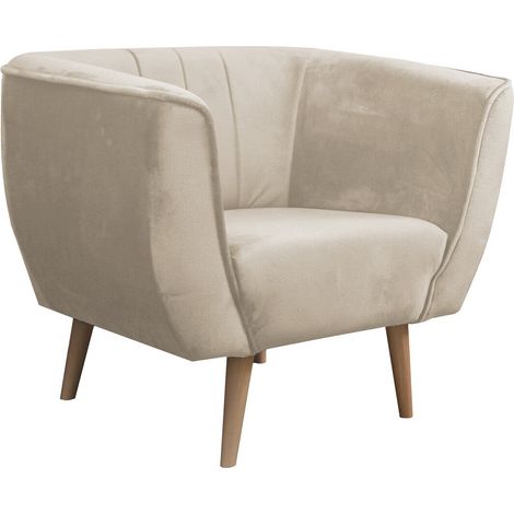 Sillón Glenview 105, Paros 02, 75x82x74cm, Tapiz, Patas: Madera, 0 (1/5)