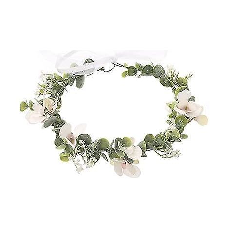 2 Pices Guirlandes De Fleurs De Style Bohmien - Accessoires De Cheveux De Mariage Pour Enfants, Guirlandes De Fleurs Artificielles Pour Petites Fi (1/5)