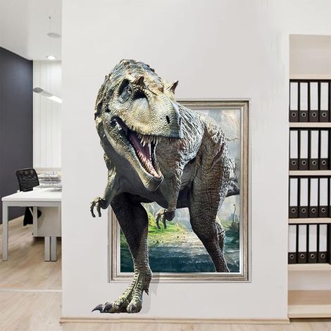 3D-Dinosaurier-Wandaufkleber für Kinderzimmer, Jungenzimmer, Spielzimmer, Babyzimmer (1/4)