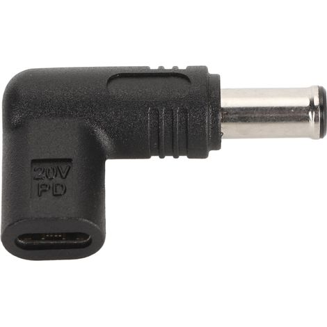 Adaptateur Femelle Type C vers DC 6.5x1.4mm 18.5-20V 18W-100W Charge Rapide PD 5A (1/5)