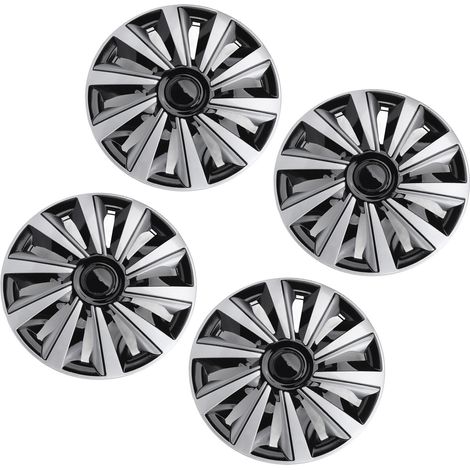 Enjoliveur de roue de 15 pouces, 4 pièces, protection d'aspect sportif, jante de remplacement anti-rayures pour siège (1/5)